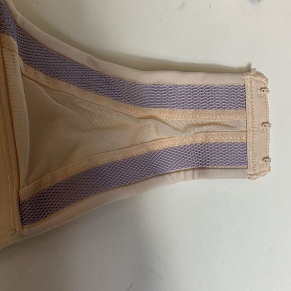 DELIMIRA Women's Tan Lace Strapless Push-Up Bra for Large Bust Size 36E - Picture 4 of 7